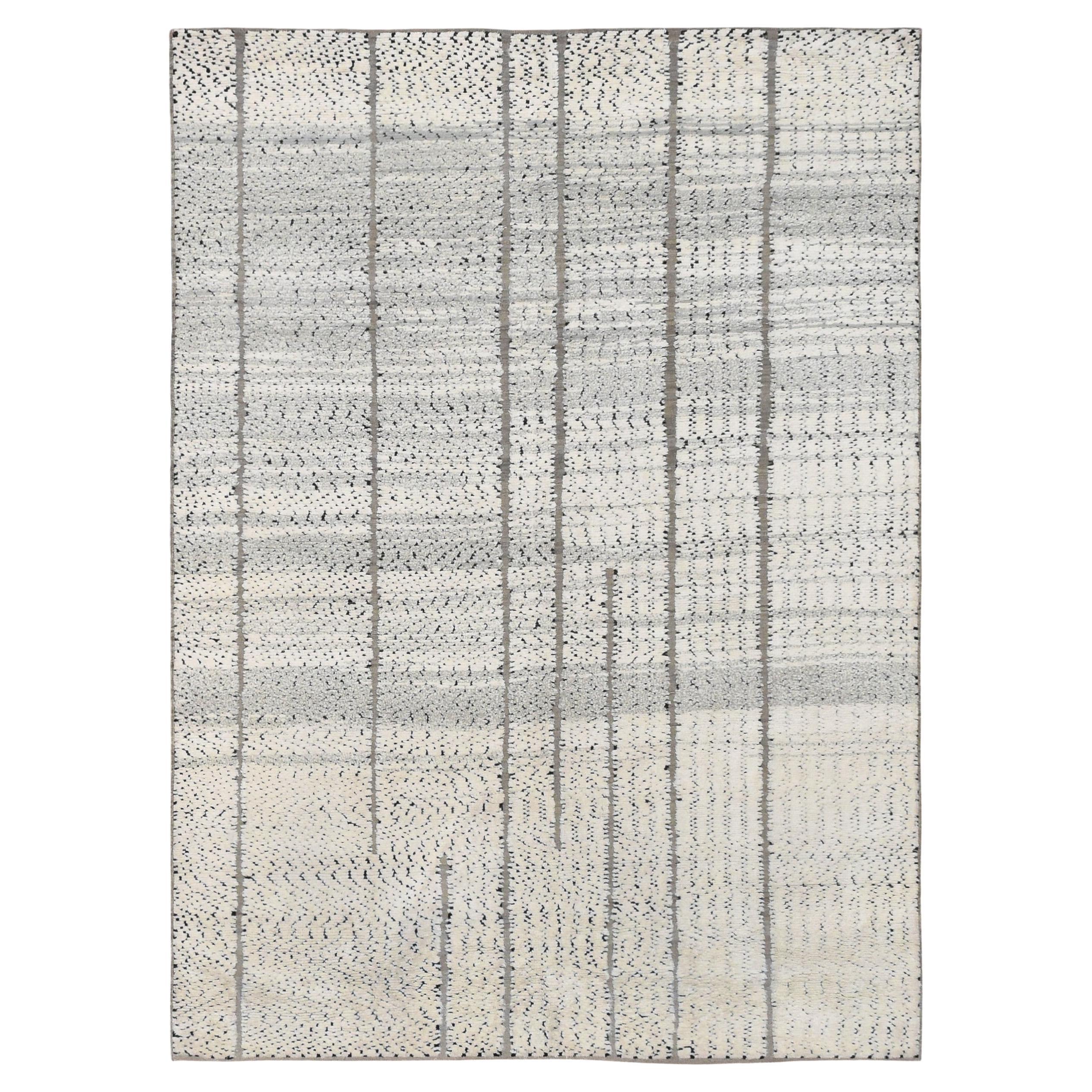 Alfombra Tulu Texturizada Anudada a Mano 6'7''x9''