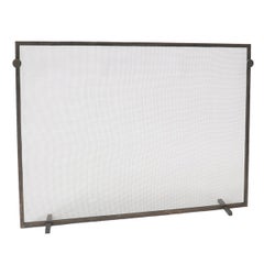 Textured Knobs Fire Screen in Warm Black, Ready to Ship