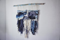 Textured macrame wall hanging, Spain, 1970s