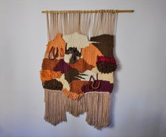 Textured Macrame Wall Tapestry, Spain, 1970s
