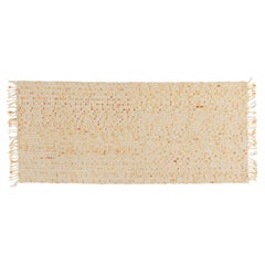 Textured Modern Lines Yellow Handmade Rug in Himalayan Wool by Philippe Malouin