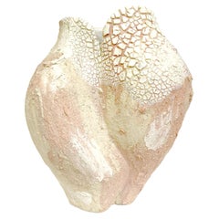 Textured Multi White Ceramic Vessel- Lost Quarry -Handcrafted Organic Modern