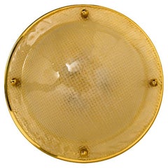 Textured Murano Flush Mount / Wall Light by Hillebrand