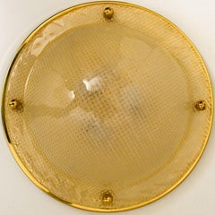 Textured Murano Flush Mount / Wall Light, Germany