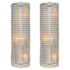 Textured Murano Glass Sconces, Hand Blown, Modern Design, Italy, New