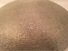 Textured Murano Ice Glass Flush Mount Lamp by Kaiser Leuchten