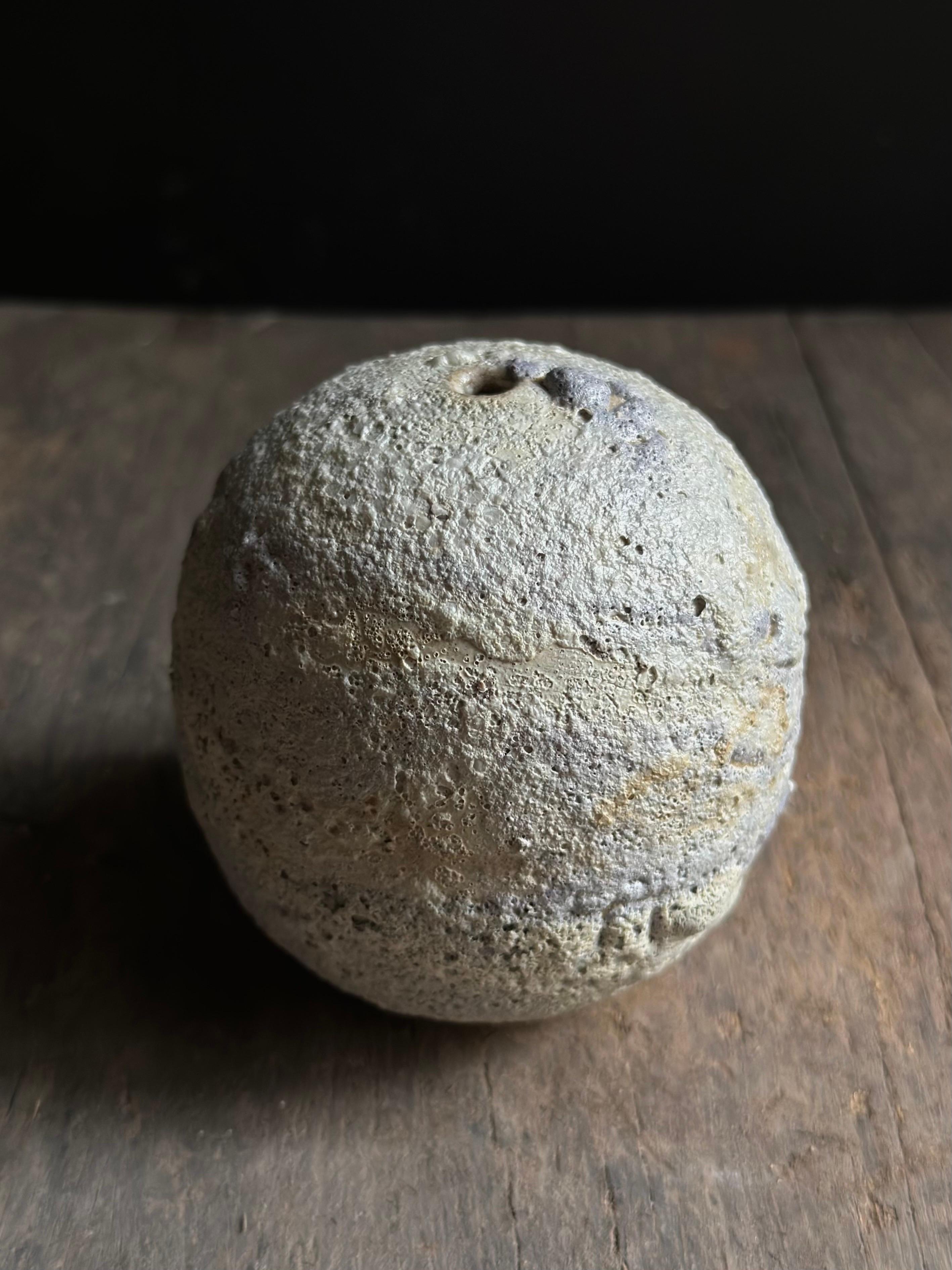 Argilla Vaso di gemme in lava vulcanica organica strutturata