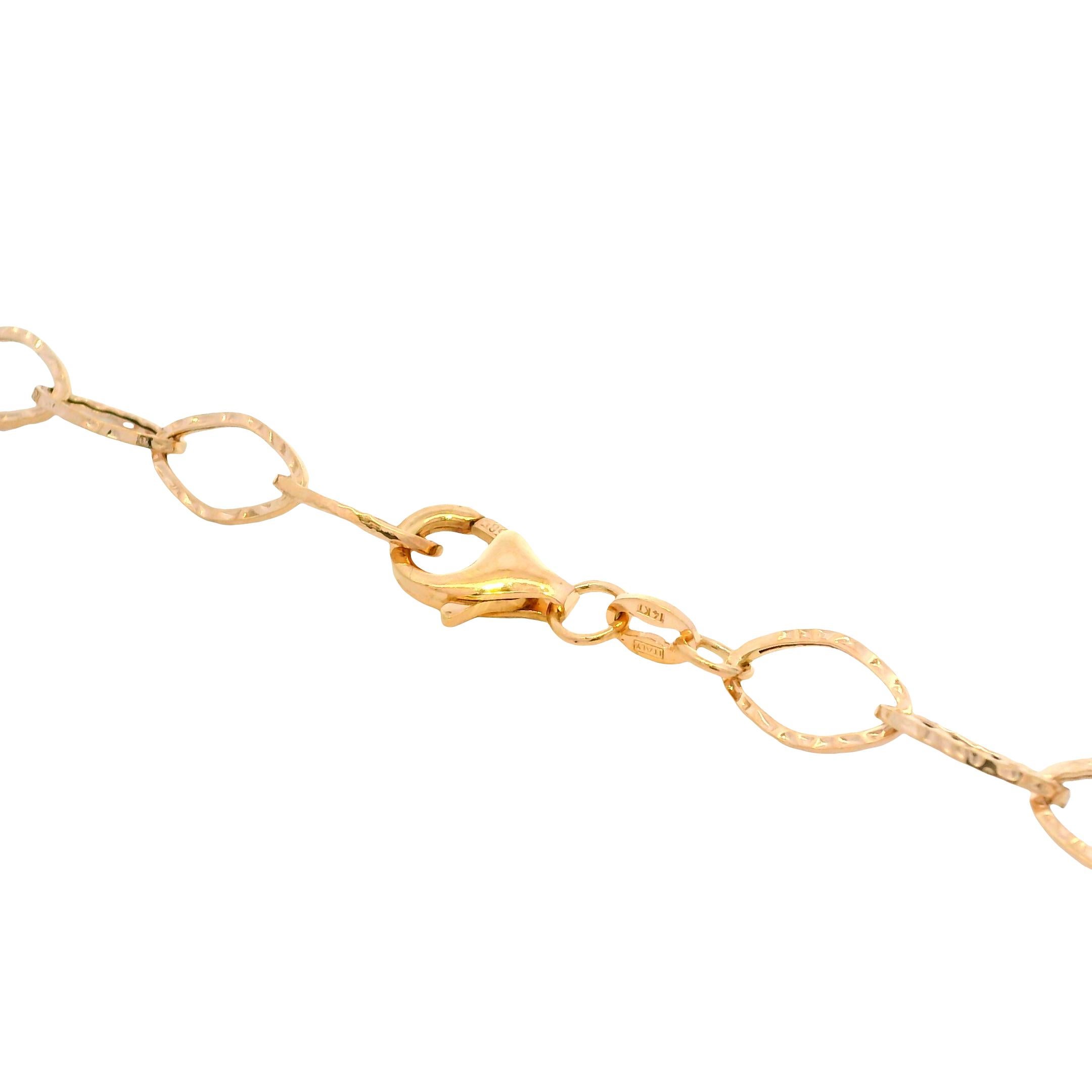 Textured Oval Link Extra-Long 35
