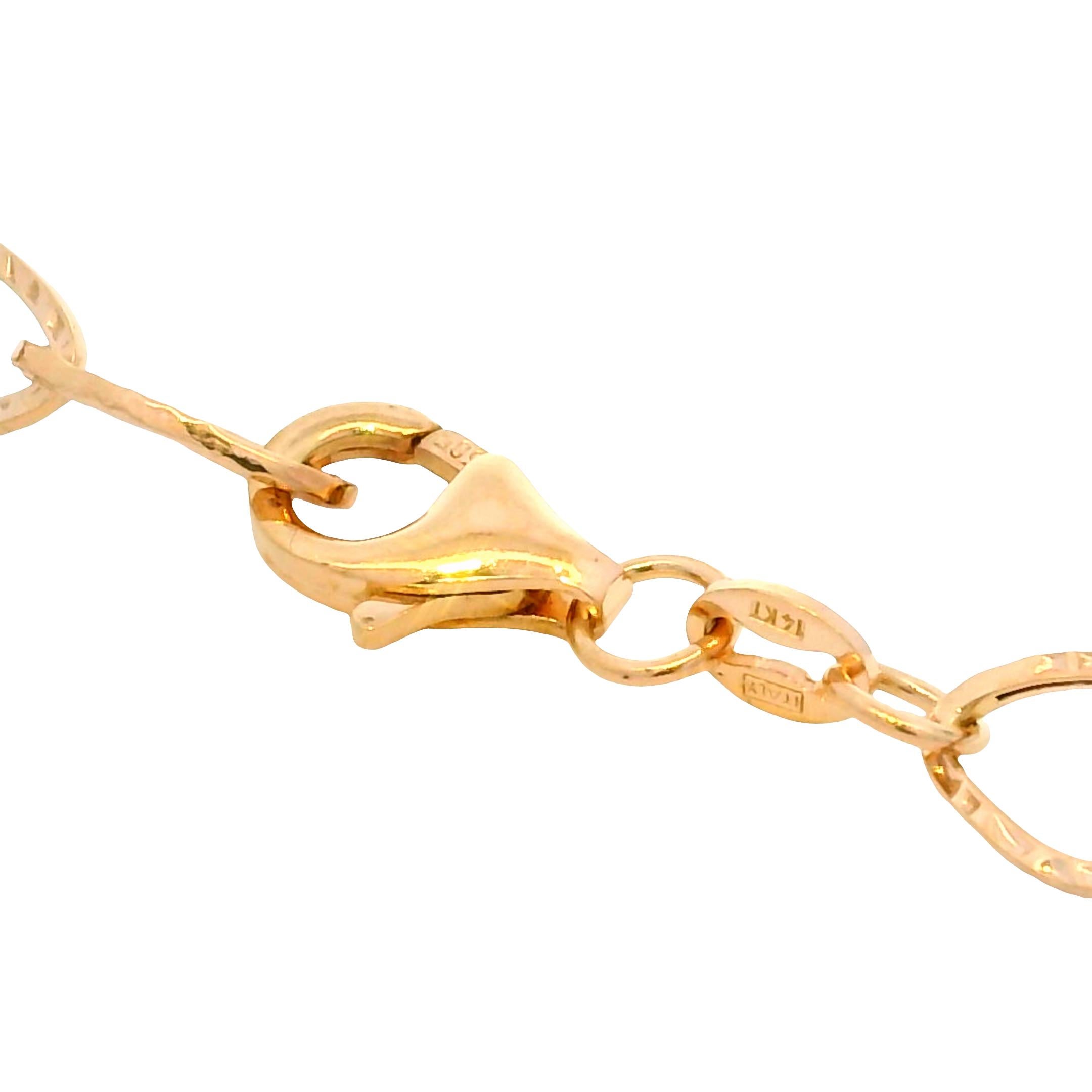 Textured Oval Link Extra-Long 35