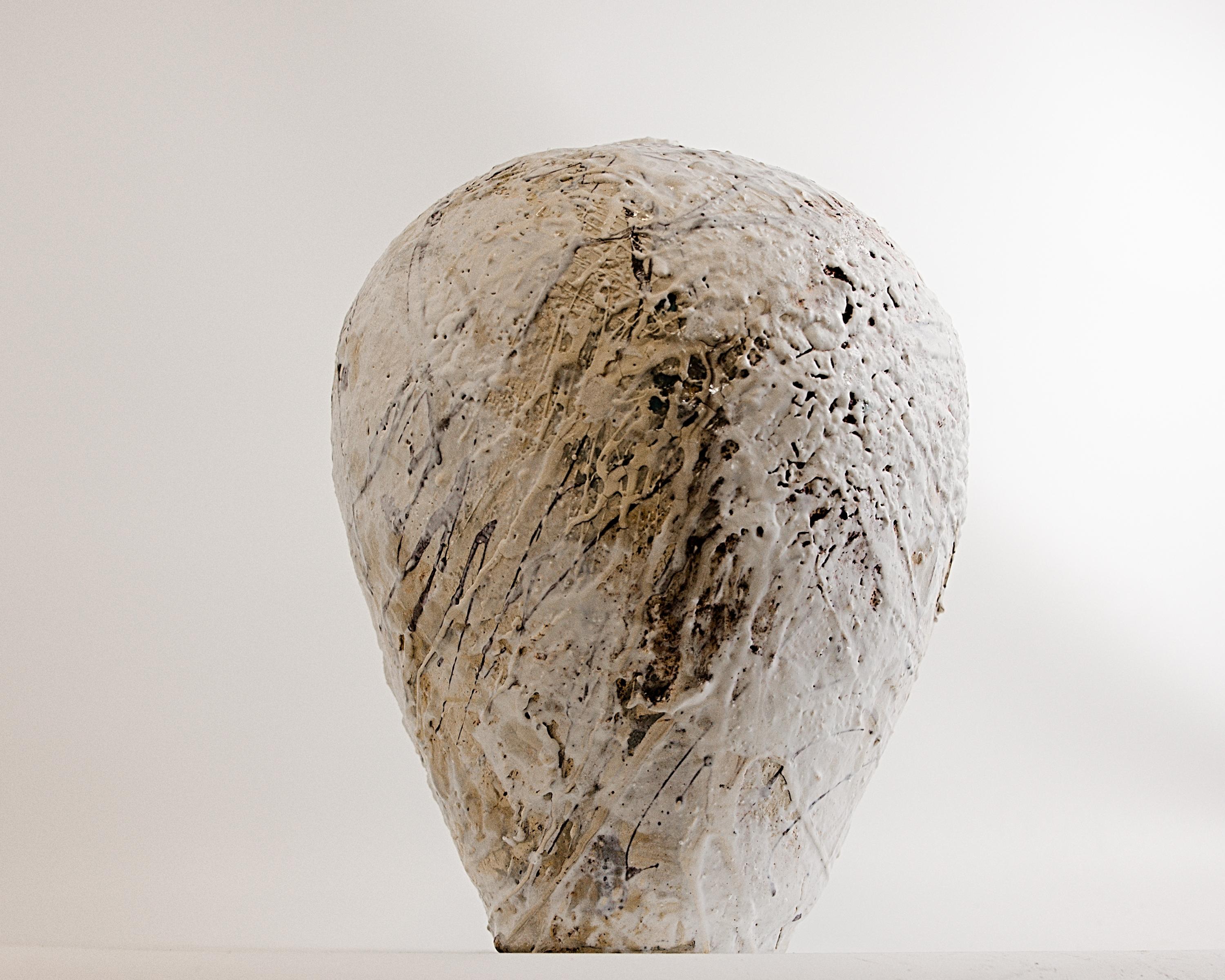 Textured Painted 25 Series-Moon II For Sale 5