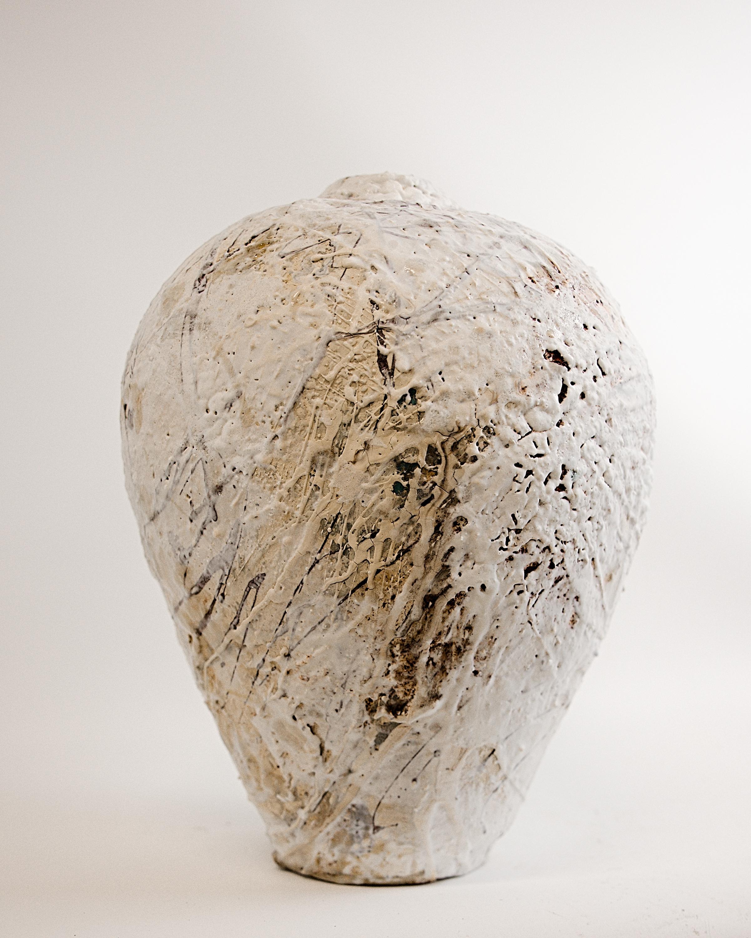 Textured Painted 25 Series-Moon II For Sale 6