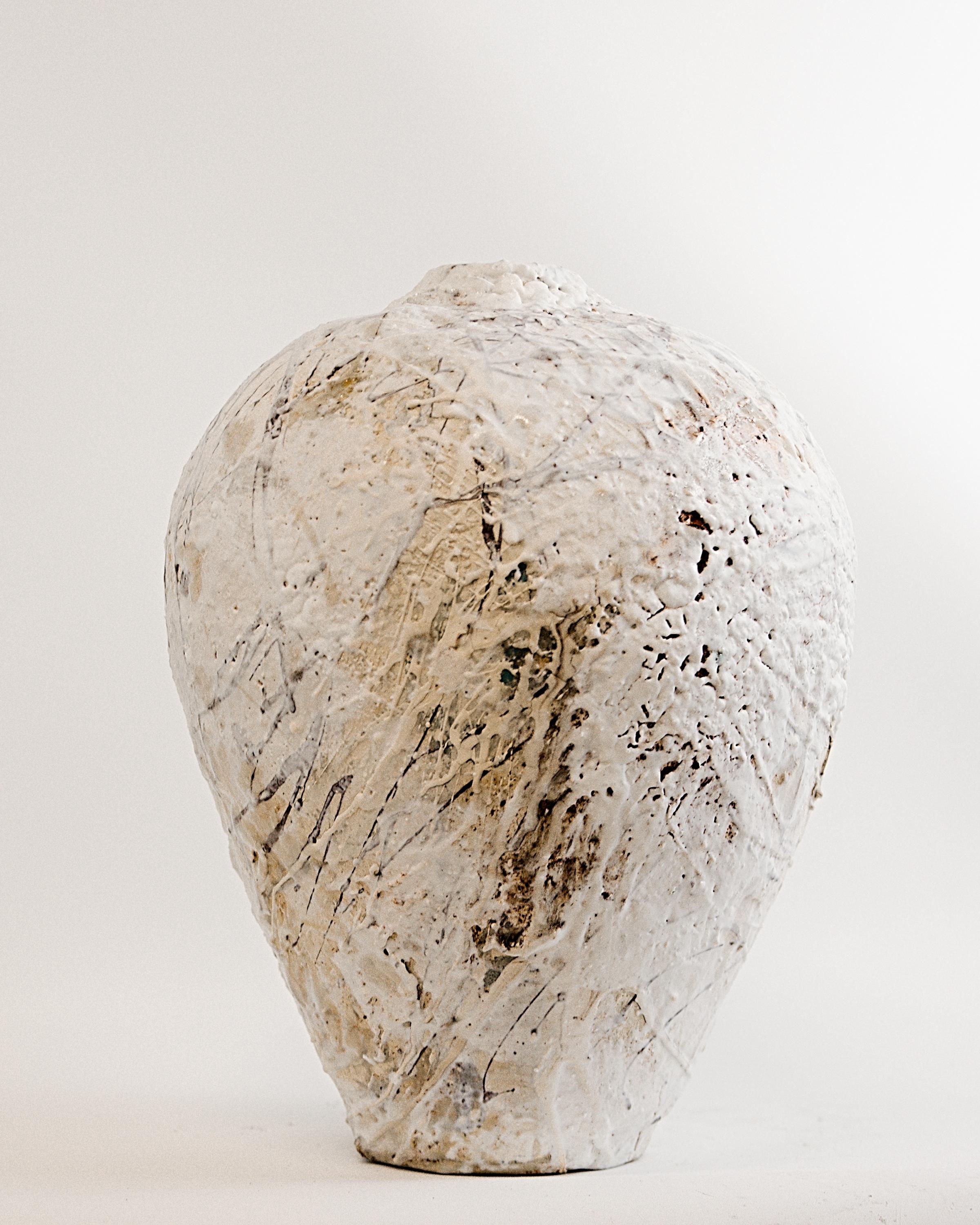 Textured Painted 25 Series-Moon II For Sale 7