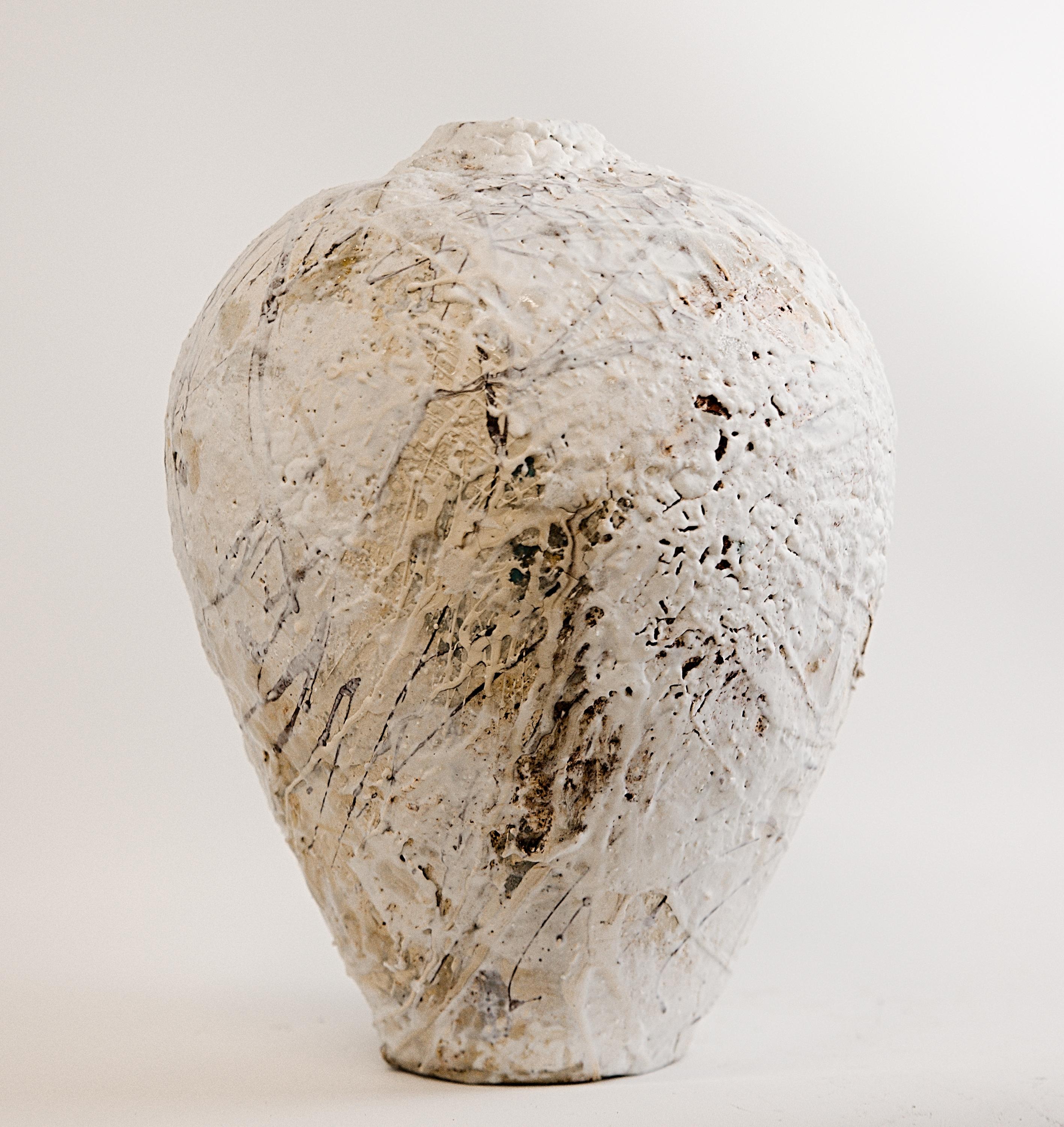 Textured Painted 25 Series-Moon II For Sale 8