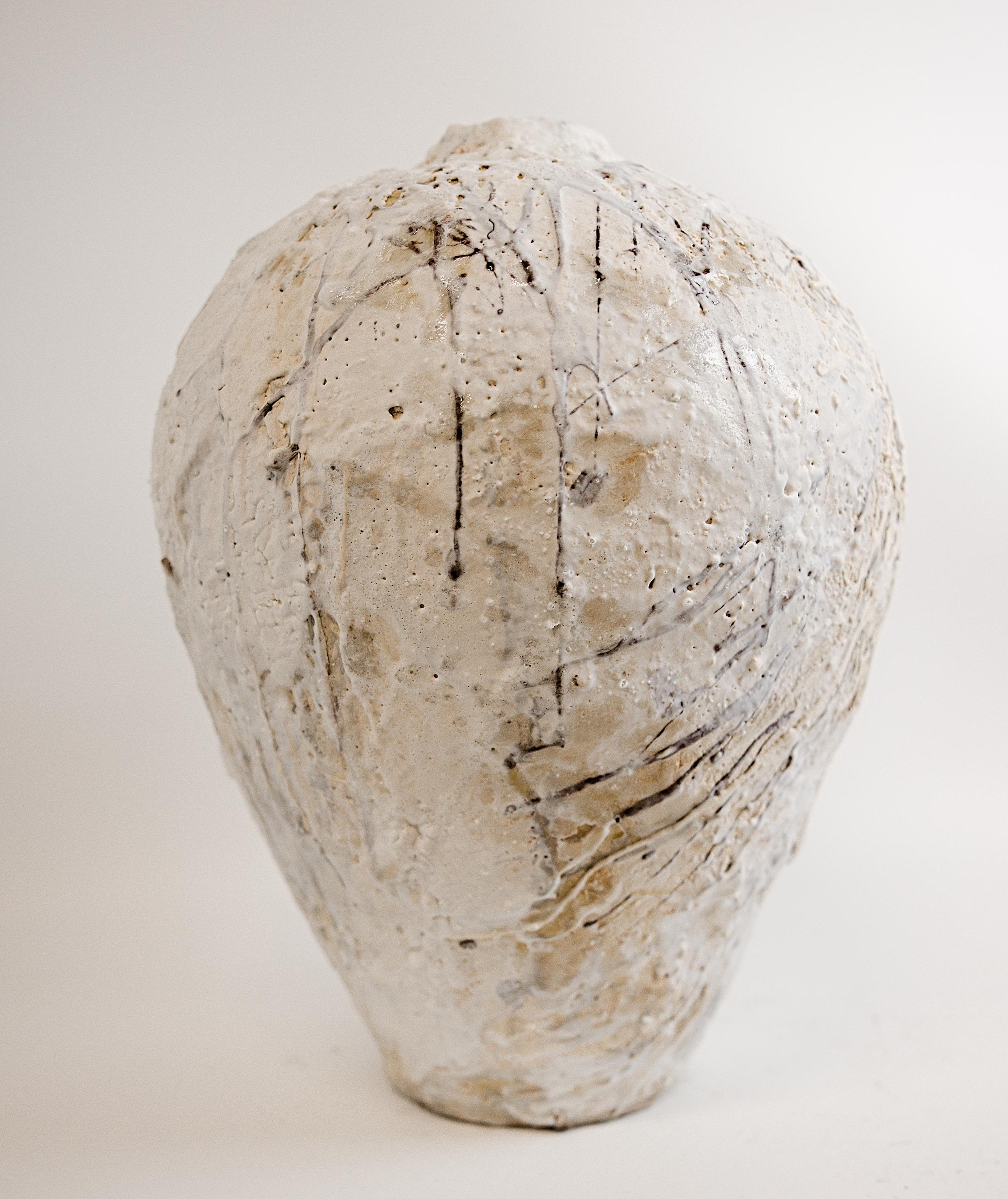 Contemporary Textured Painted 25 Series-Moon II For Sale