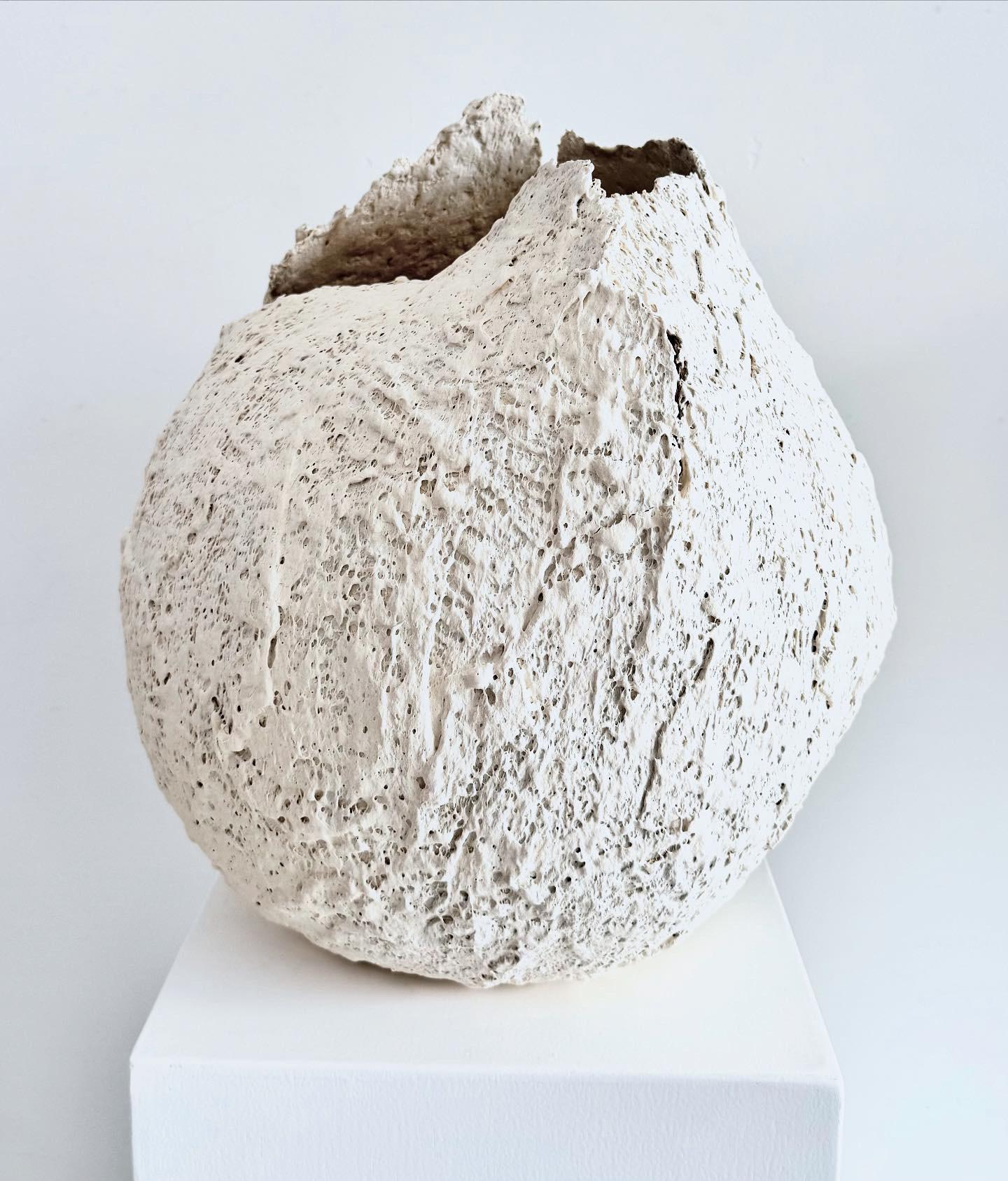 Cuit Porcelaine texturée Vaisseau lune. 