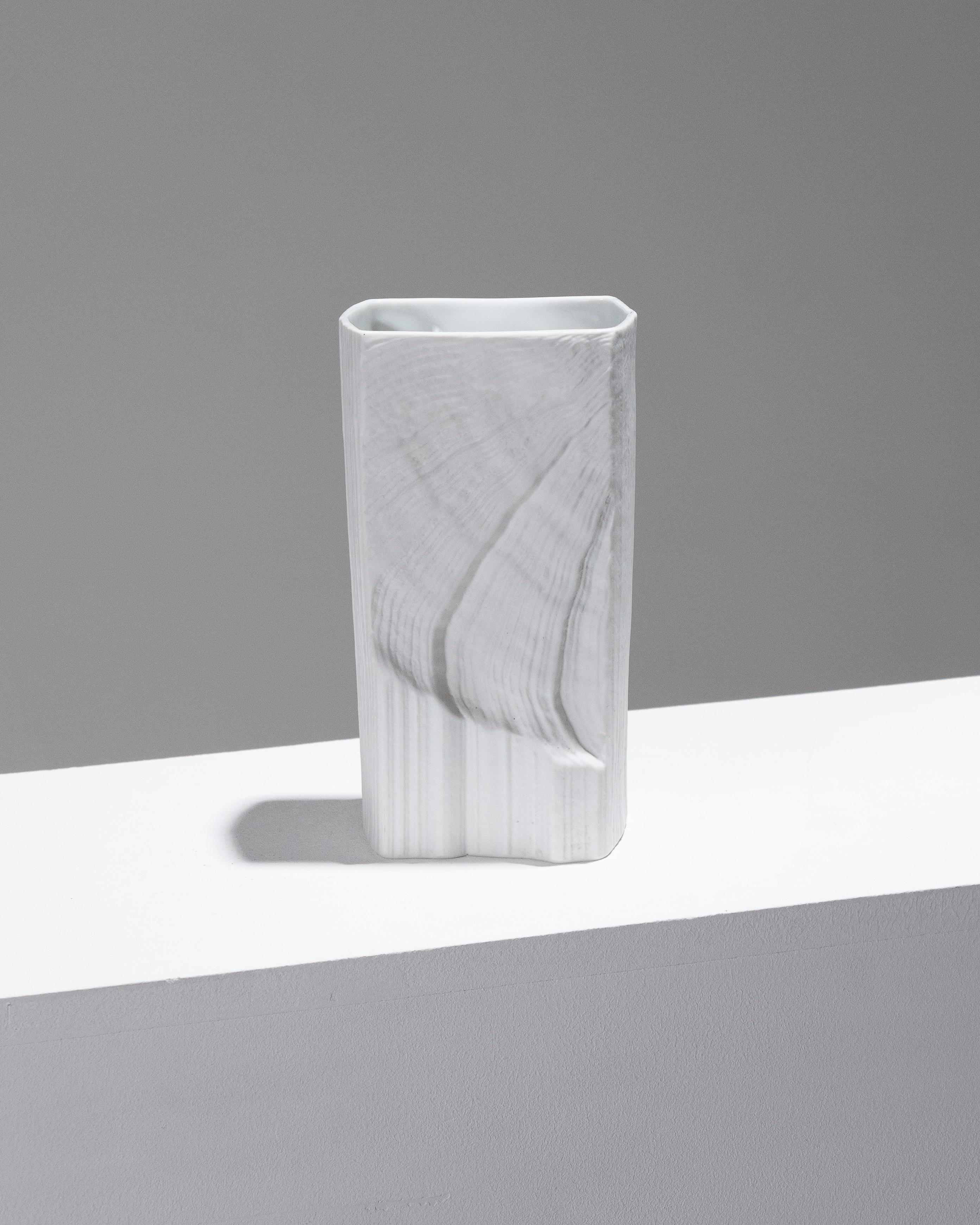 Vaso in porcellana strutturata, Martin Freyer, anni '80 In condizioni buone in vendita a PARIS, FR