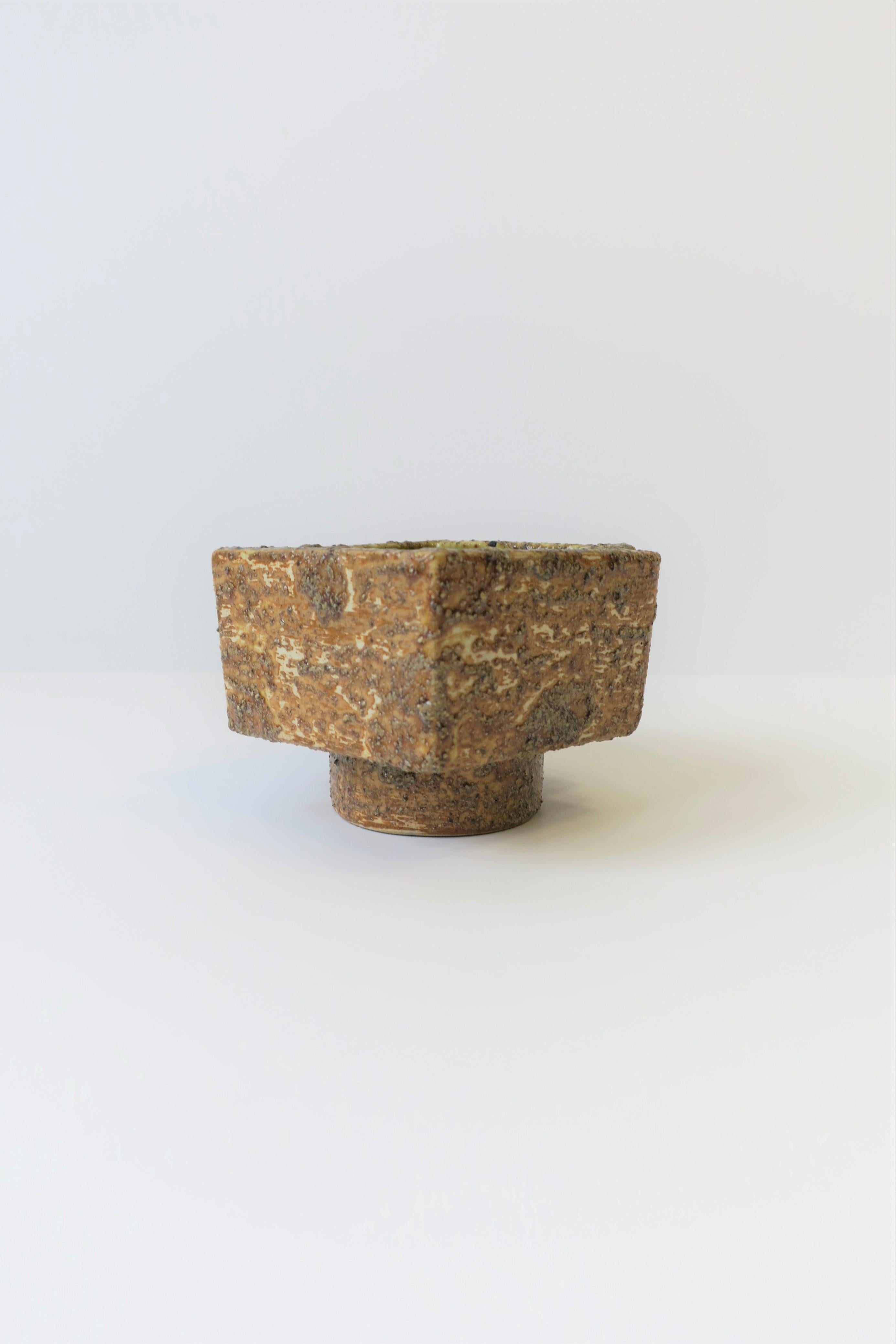 Textured Japanese Pottery Bowl 4