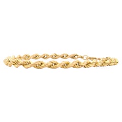 Textured Rope Bracelet in 14k Yellow Gold