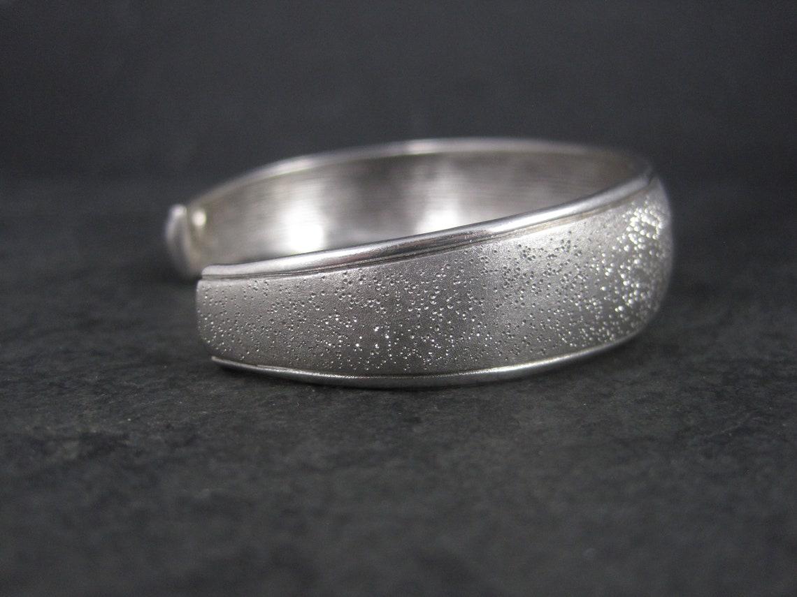 Bracciale in argento 925 strutturato Delfina by Charles Garnier 6,5 pollici in vendita 5