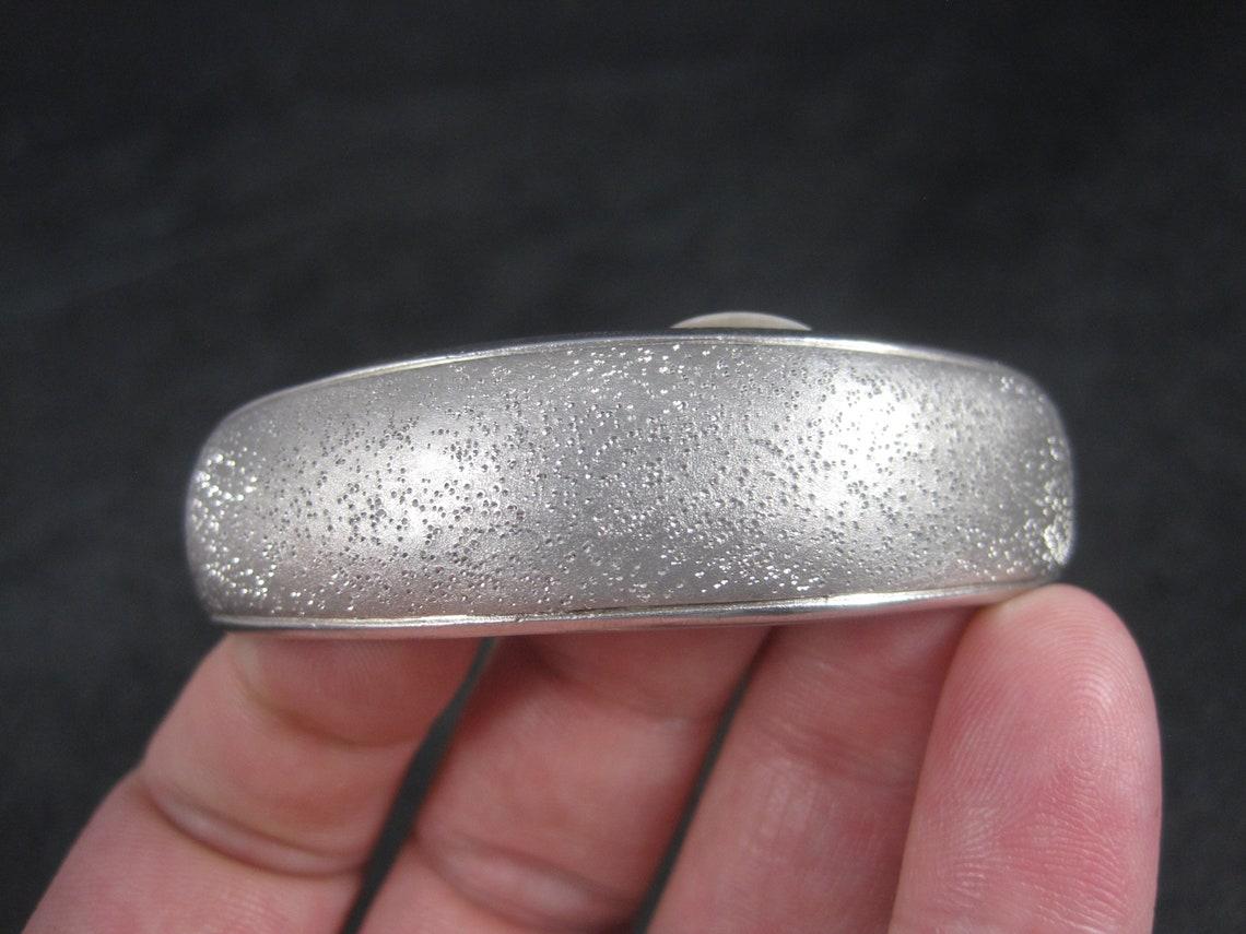 Bracciale in argento 925 strutturato Delfina by Charles Garnier 6,5 pollici in vendita 2