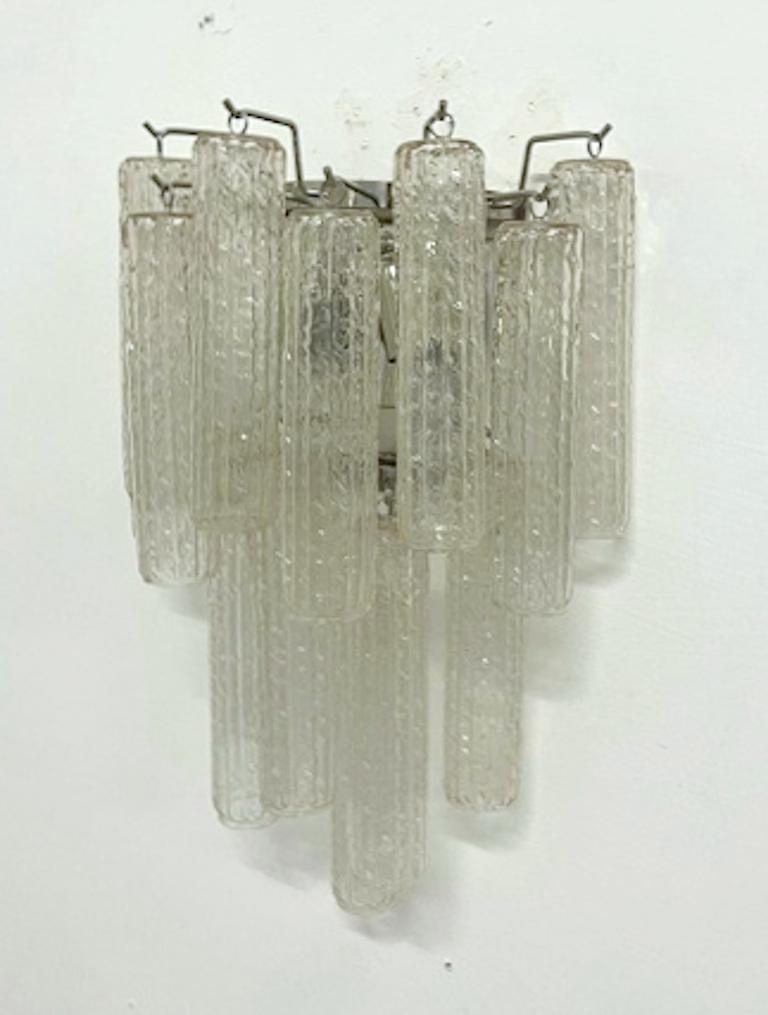 Textured Tubes Sconce by Fabio Ltd, 3 Available In Good Condition For Sale In Los Angeles, CA