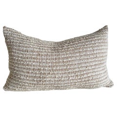 Textured Wool and Linen Lumbar Pillow
