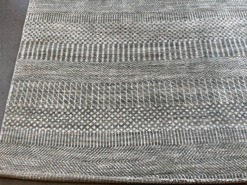 Texturierter Wollteppich Gray (Indisch) im Angebot