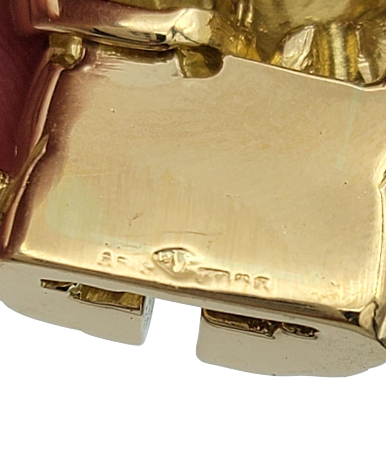 Collana girocollo intrecciata con pavé di diamanti in oro giallo 18 carati in vendita 2