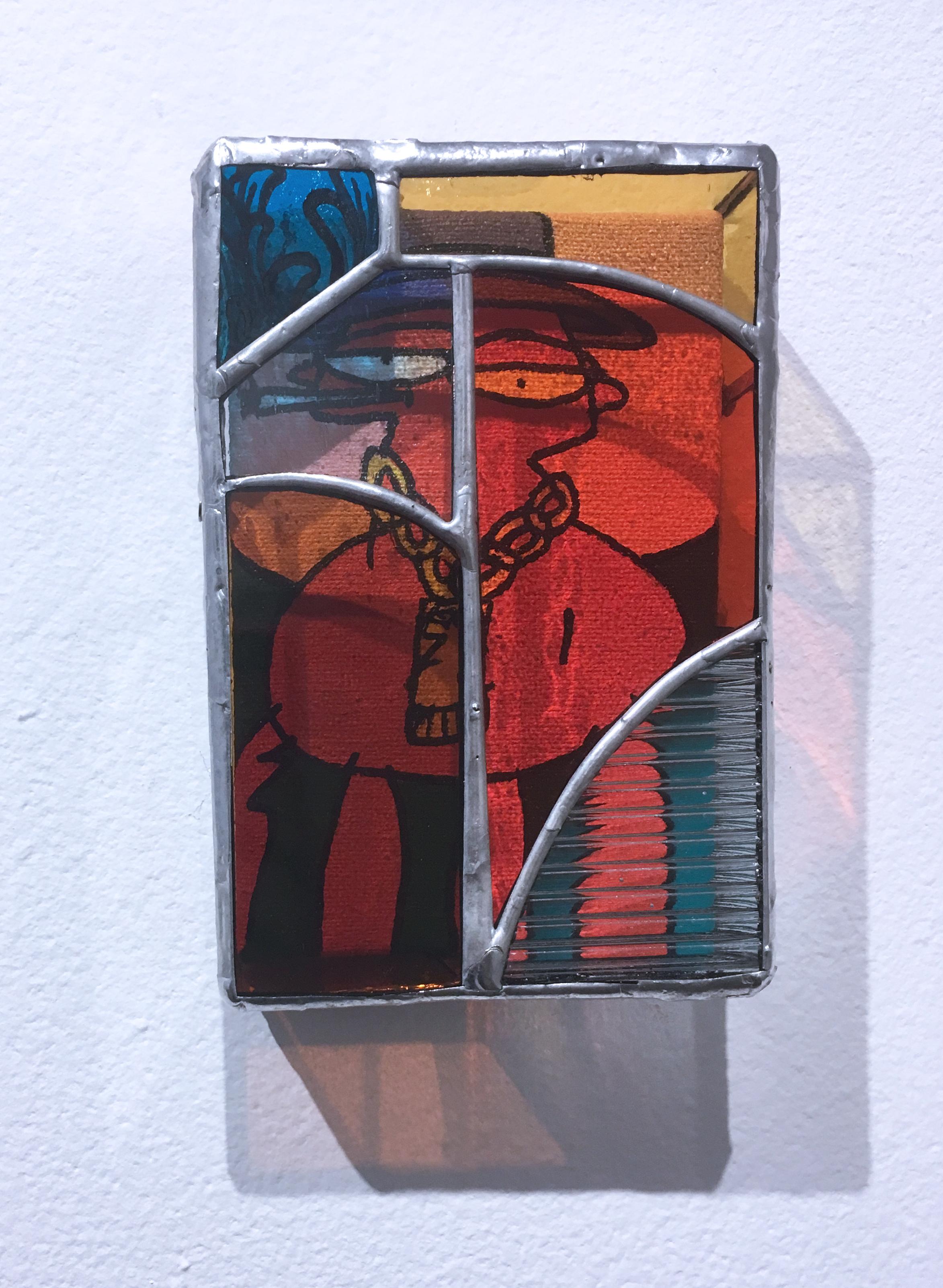 Porkpie - Mixed Media Art Contemporaneo di TF Dutchman