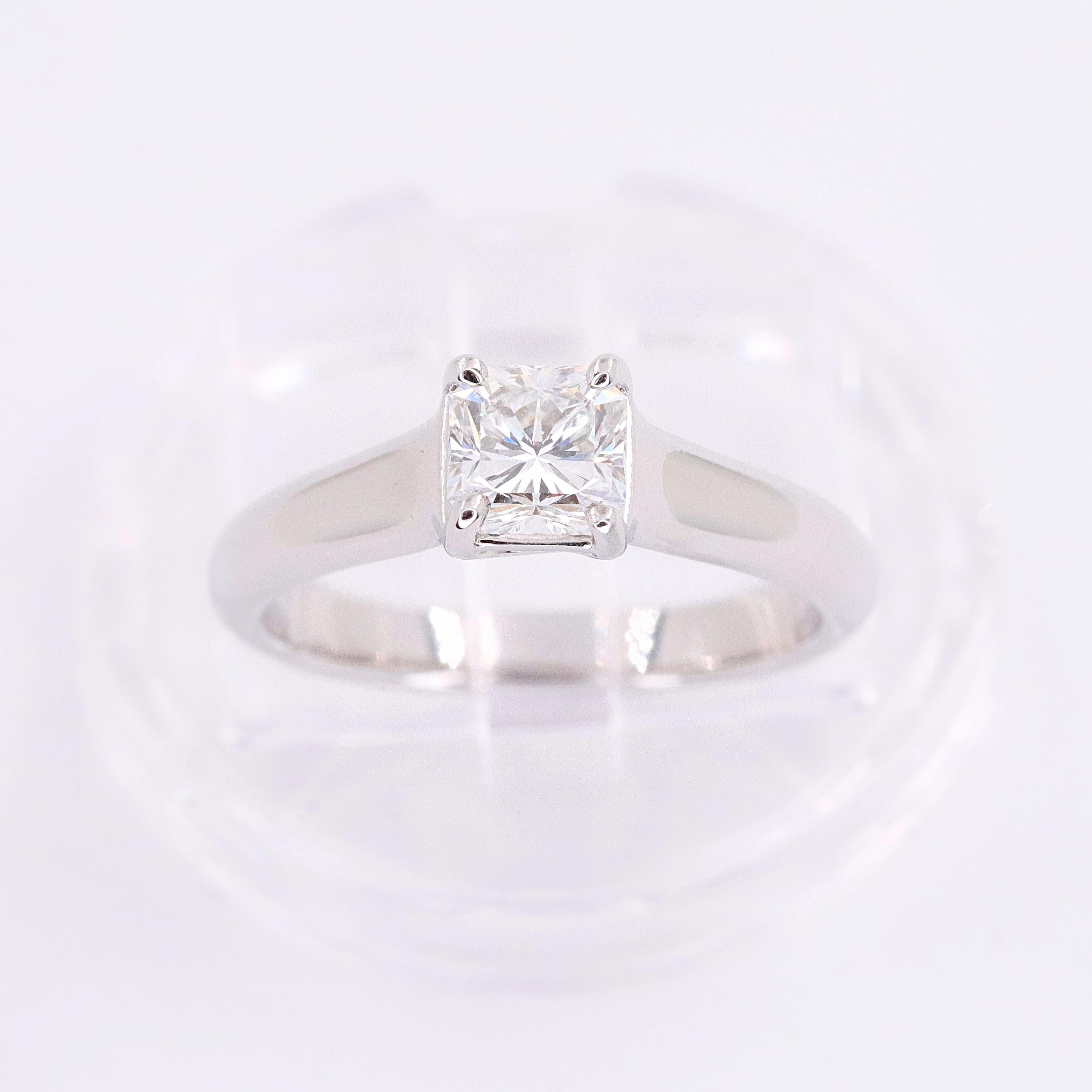 Tiffany & Co. Lucida Diamond 0.56 Carat Engagement Ring Platinum 1