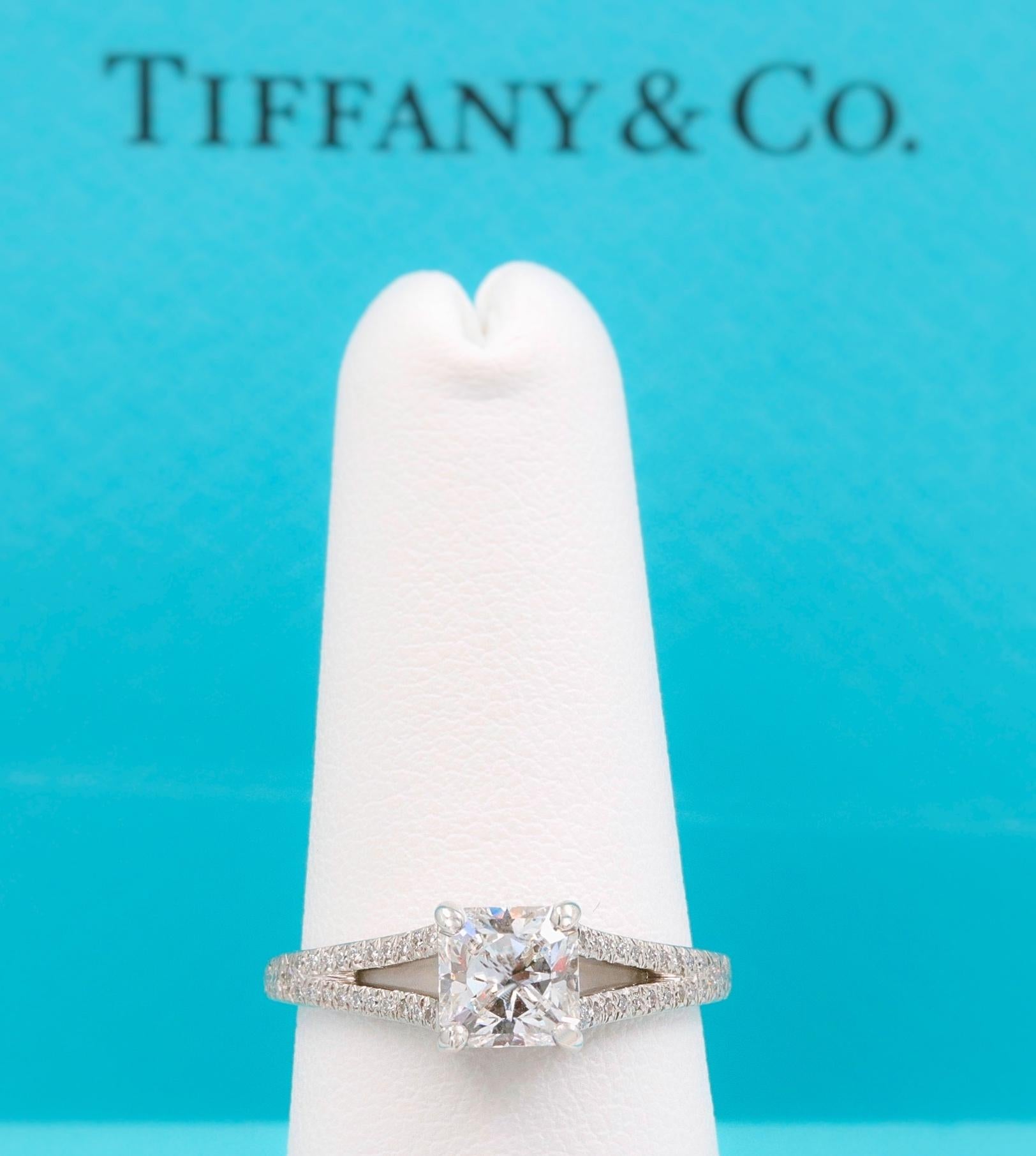 tiffany lucida split shank engagement ring