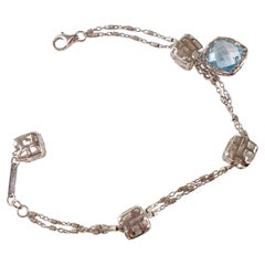 TFS by Roberto Coin 5.10 Topaz Silver Bracelet