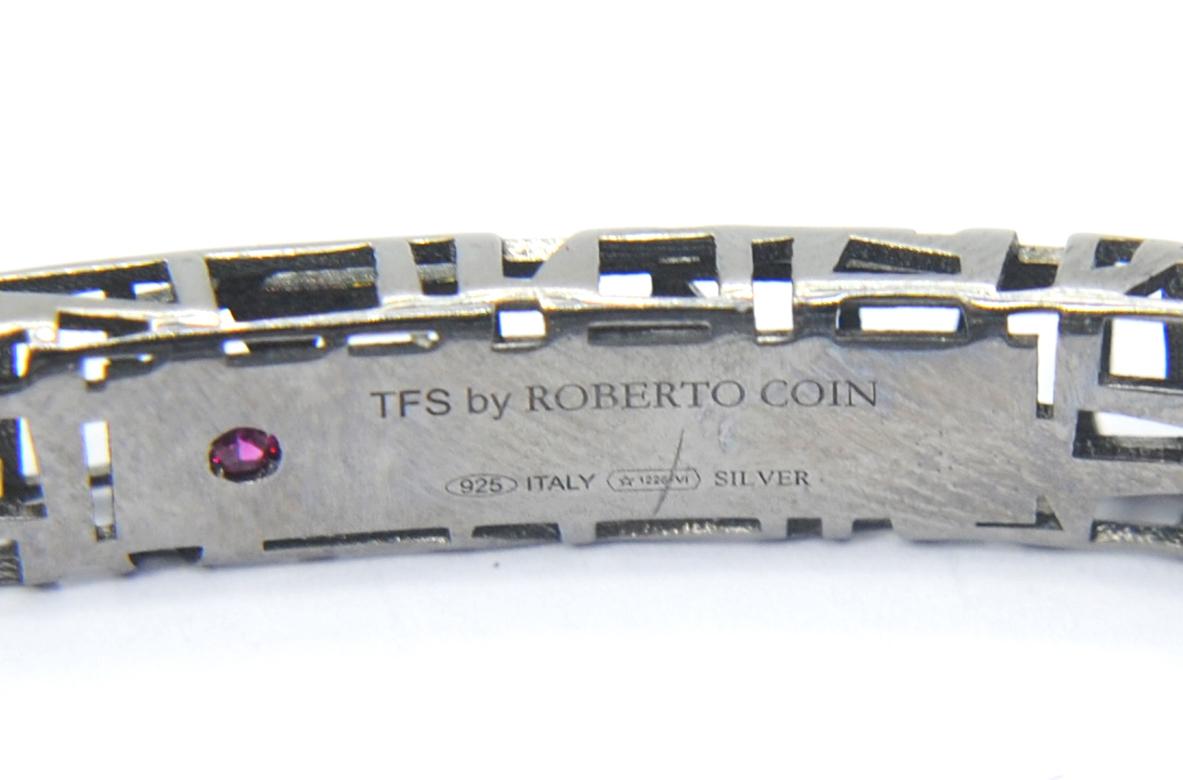 Contemporary TFS by Roberto Coin Black Silver Bracelet with Lemon Quartz