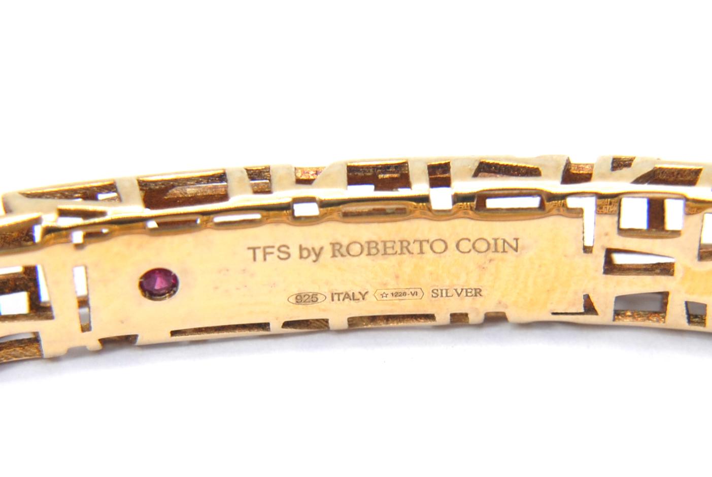 TFS by Roberto Coin Gold-Plated Silver Bracelet with Oval Citrine In New Condition In Bilbao, ES