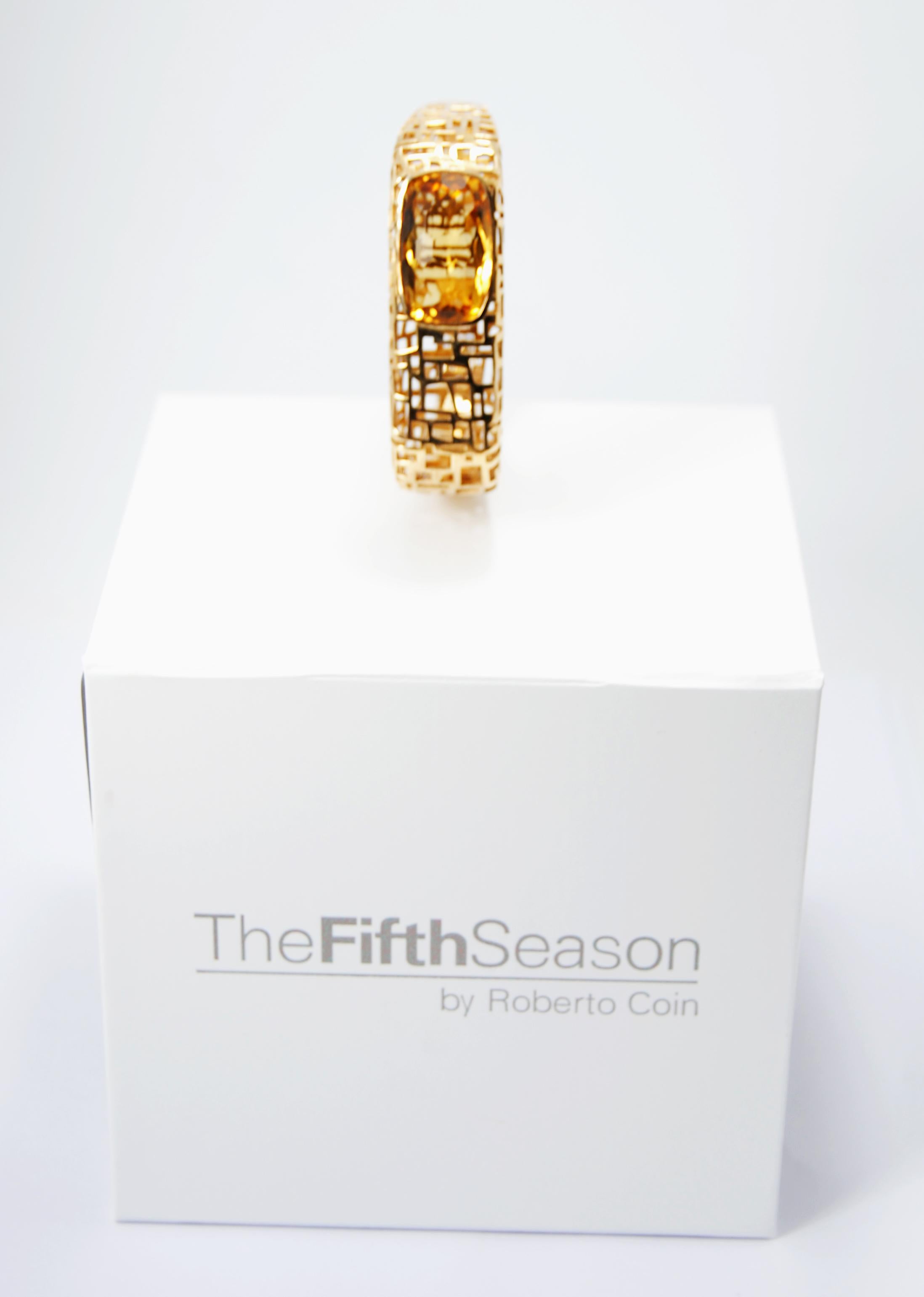 TFS by Roberto Coin Gold-Plated Silver Bracelet with Oval Citrine 4