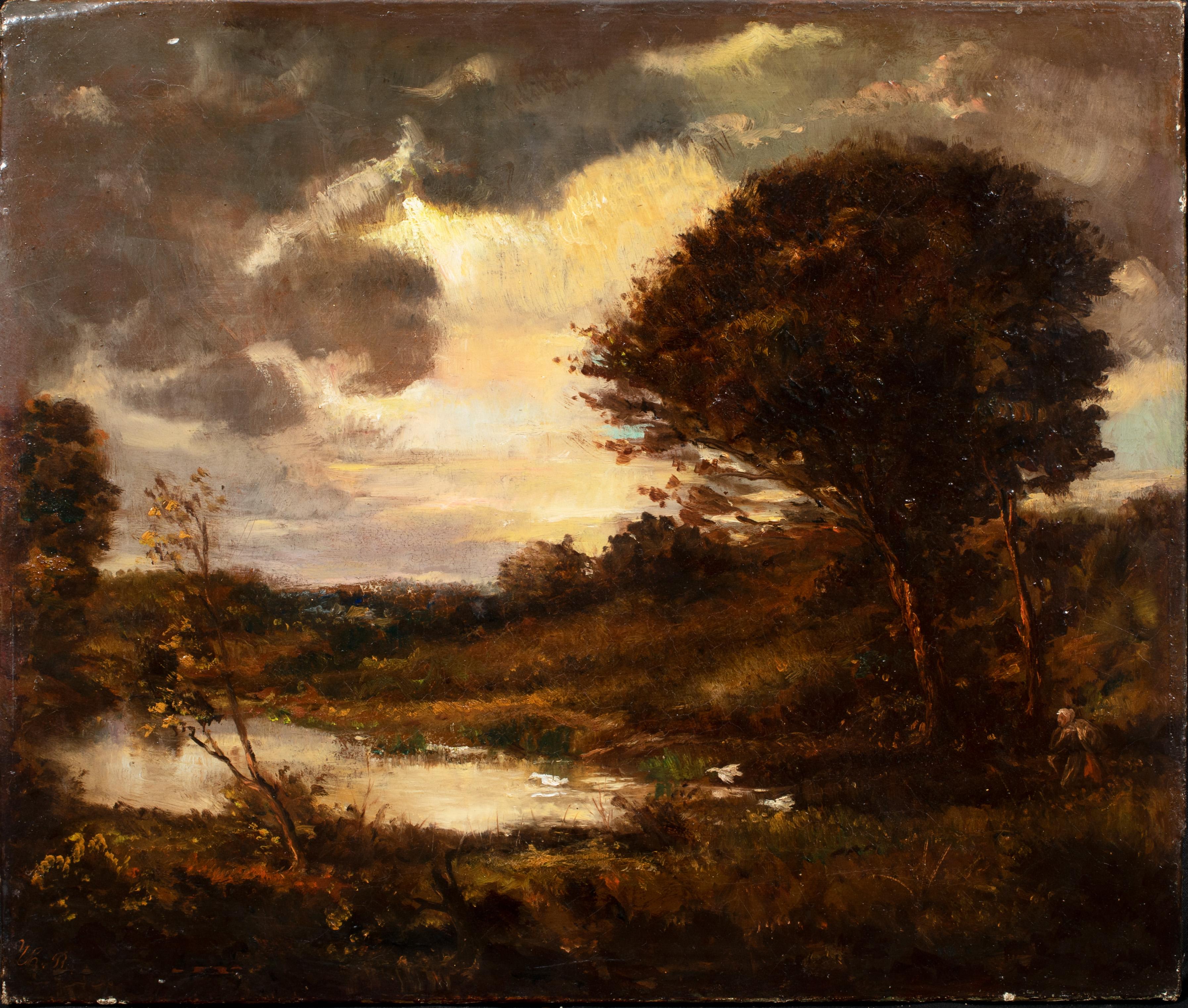 Théodore Rousseau Landscape Painting - Paysage, 19th Century