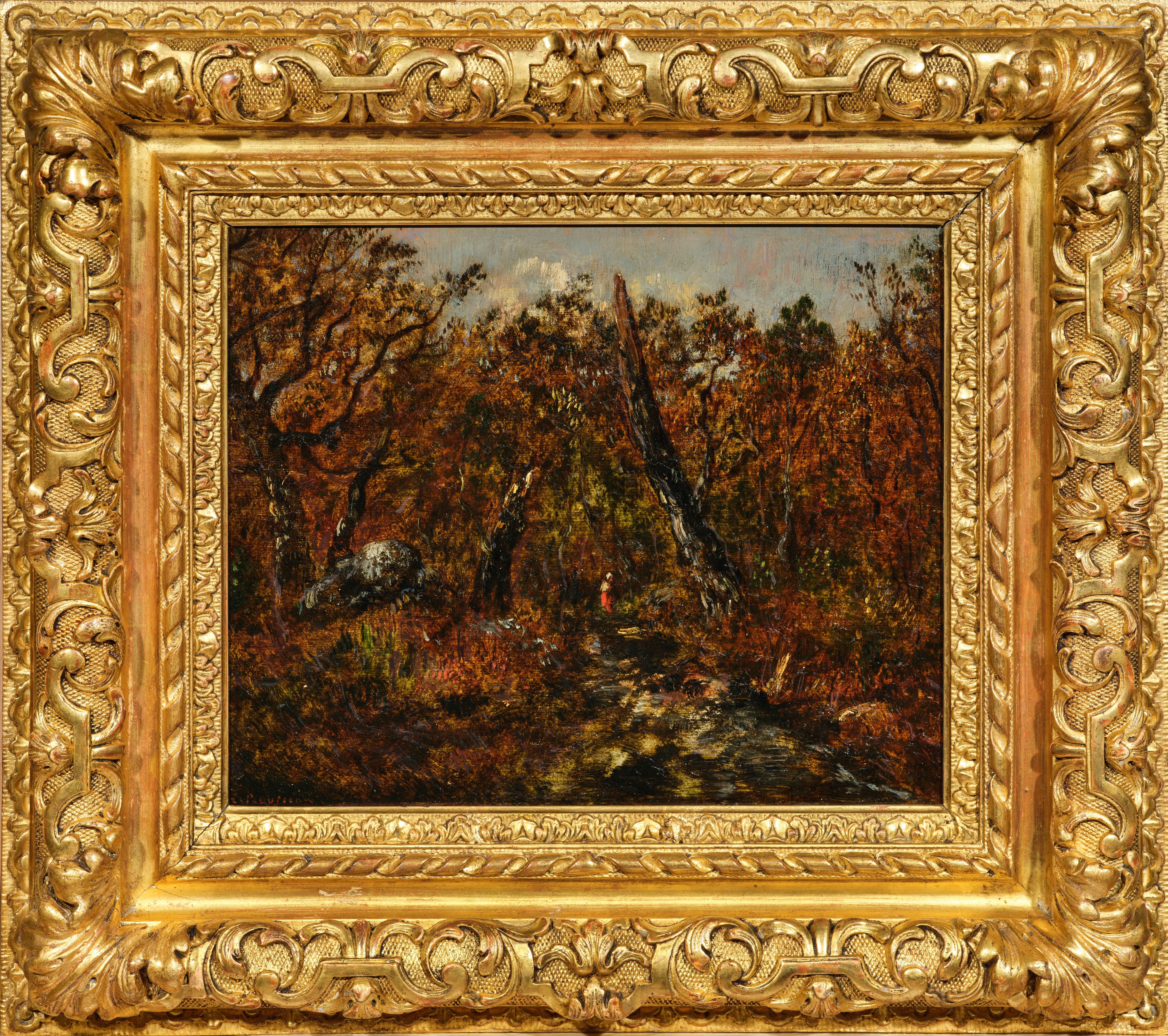 Sunset, an emblematic painting by Théodore Rousseau inspired by Barbizon 