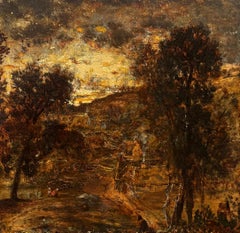 Theodore Rousseau COUCHE De Solei Oil Painting