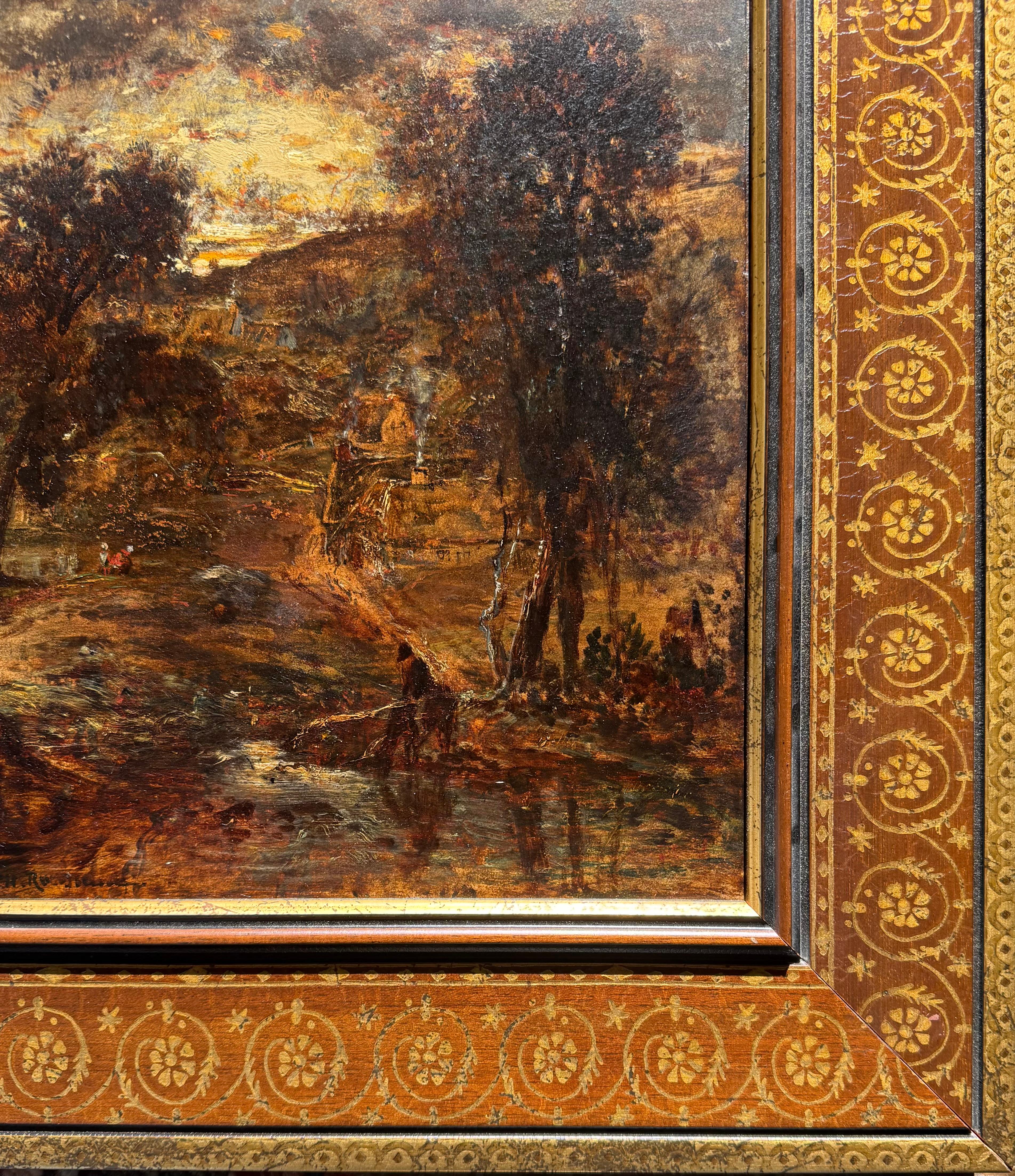 Theodore Rousseau COUCHE De Solei Ölgemälde im Angebot 1