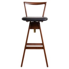 Sgabello da bar danese TH Brown in frassino scuro - pezzo iconico australiano di design