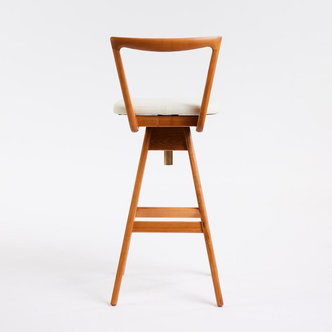 TH Brown Danish Bar Stool in Light Ash - Australian Iconic Designer Piece  For Sale 1