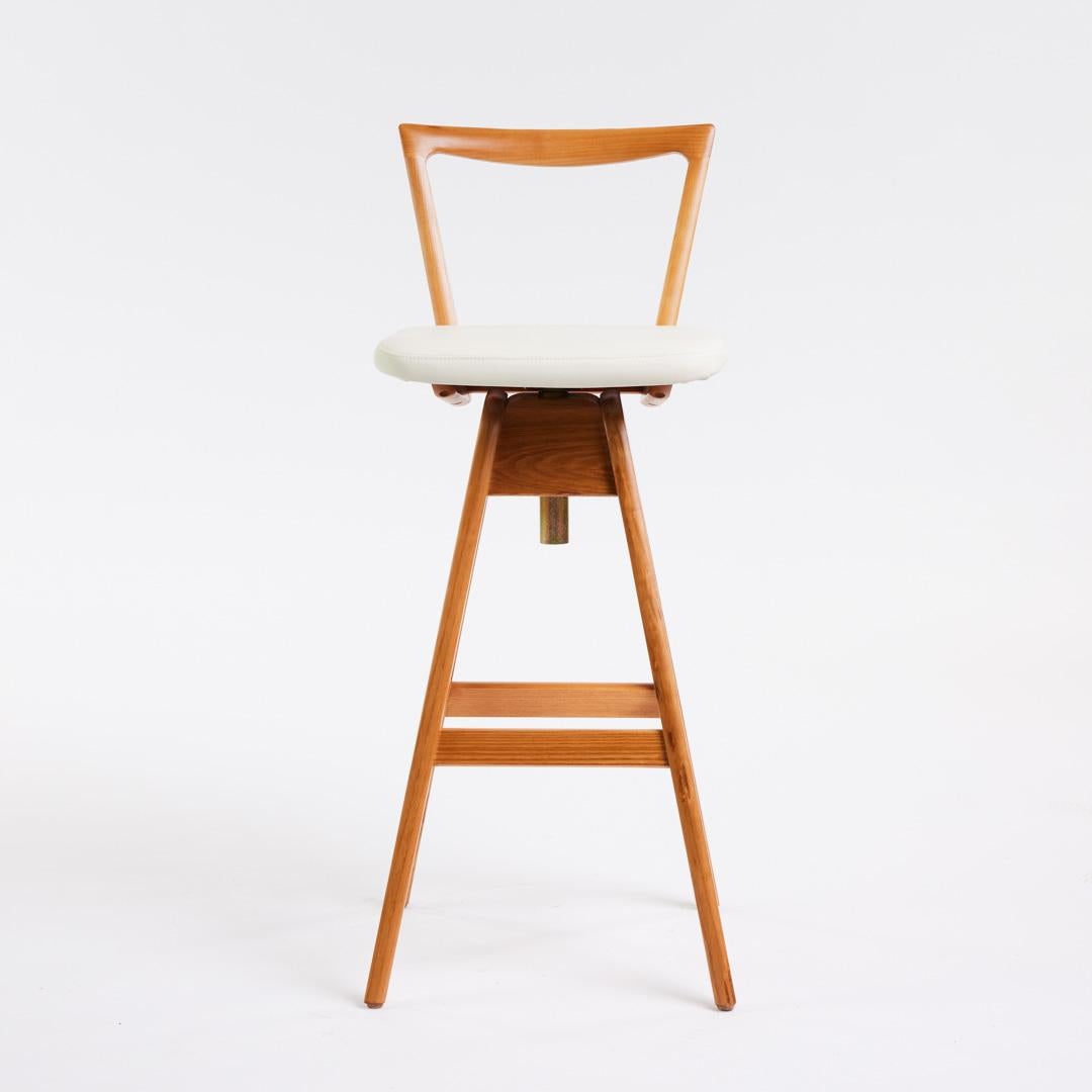 TH Brown Danish Bar Stool in Light Ash - Australian Iconic Designer Piece  For Sale 2