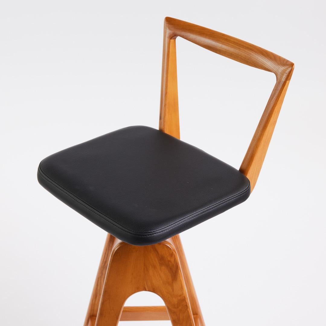 TH Brown Danish Bar Stool in Light Ash - Australian Iconic Designer Piece  In New Condition For Sale In Adelaide, SA