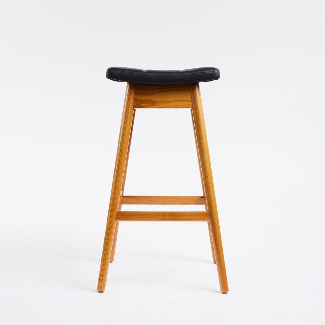 Woodwork TH Brown Martelle Bar Stool in Light Ash Australian Iconic Designer Piece For Sale