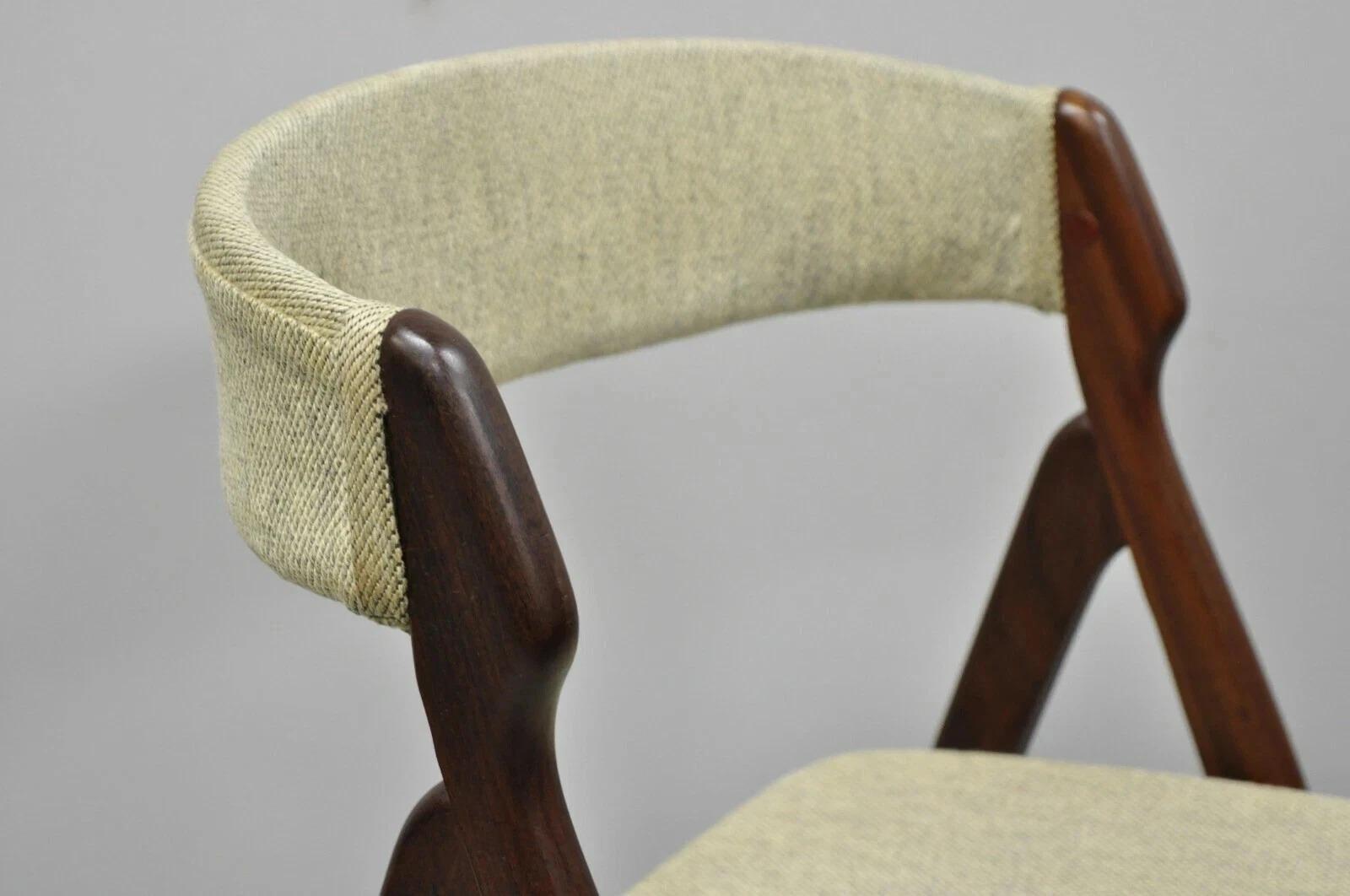 Sconosciuto T.H. Harlev Farstrup - Sedia da pranzo a telaio ad A in teak danese del Mid Century Modern in vendita