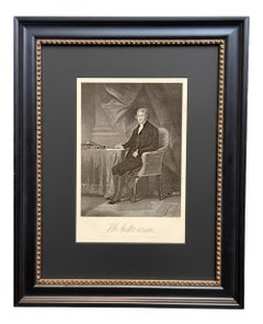 "Th. Jefferson" Engraved Portrait, after Alonzo Chappel