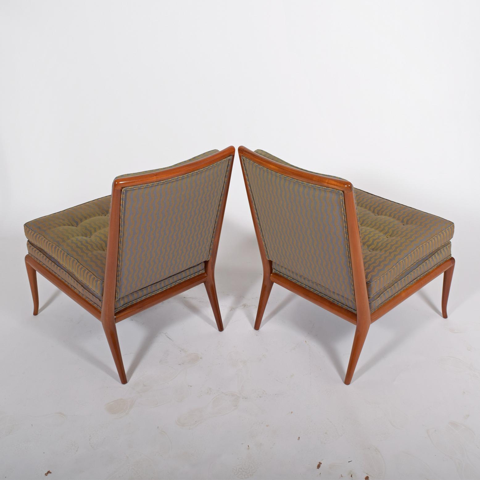 American T.H Rabjohn, Gibbings Slipper Chairs for Widdicomb Furniture Co For Sale
