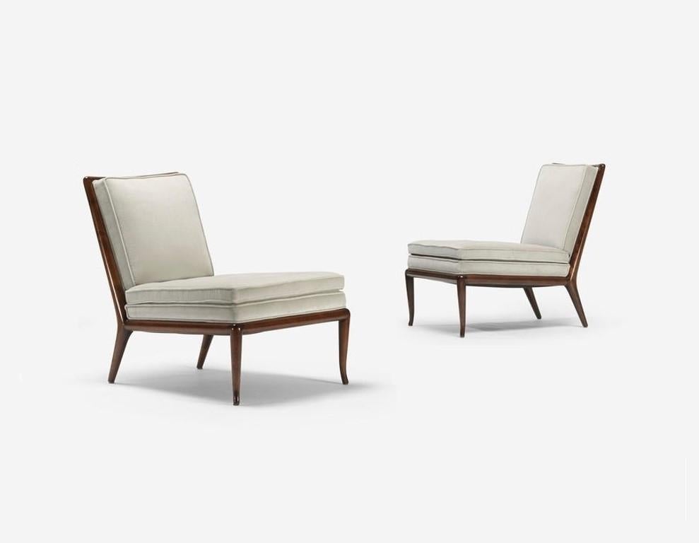 Américain T.H. Chaises à pantoufles Robjohn-Gibbings modèle WMB pour Widdicomb, années 1950 en vente