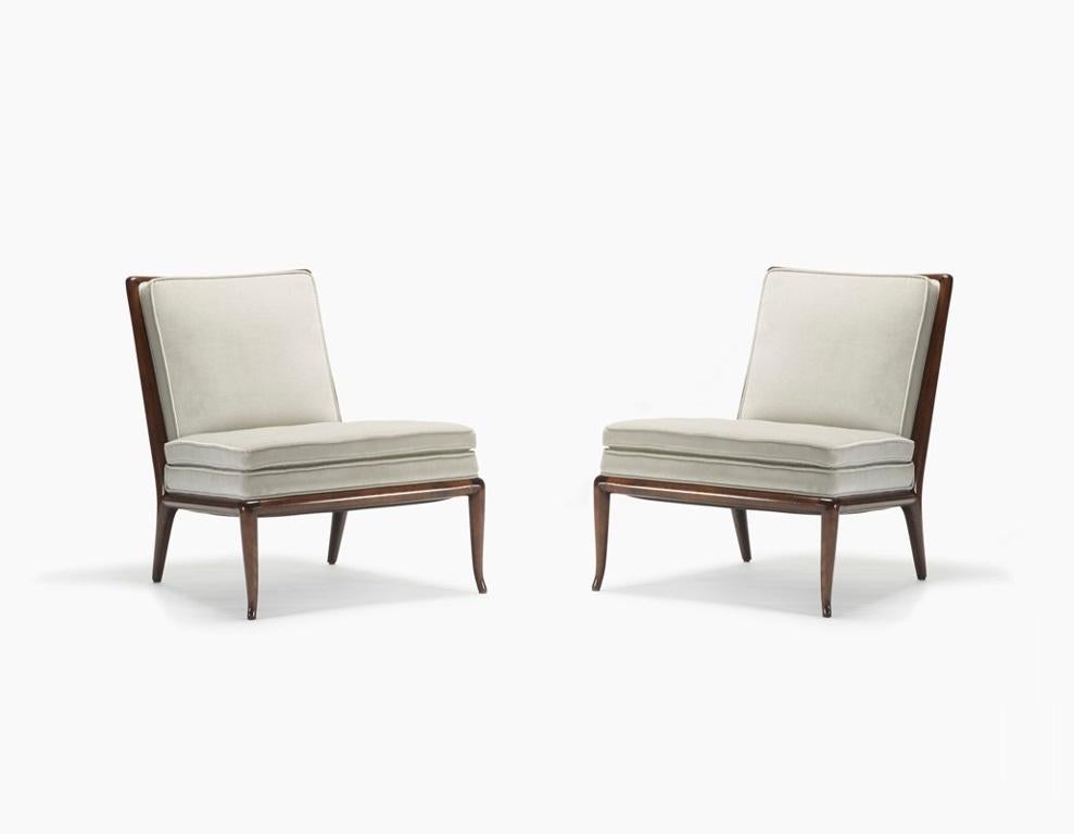 T.H. Chaises à pantoufles Robjohn-Gibbings modèle WMB pour Widdicomb, années 1950 Excellent état - En vente à Dallas, TX