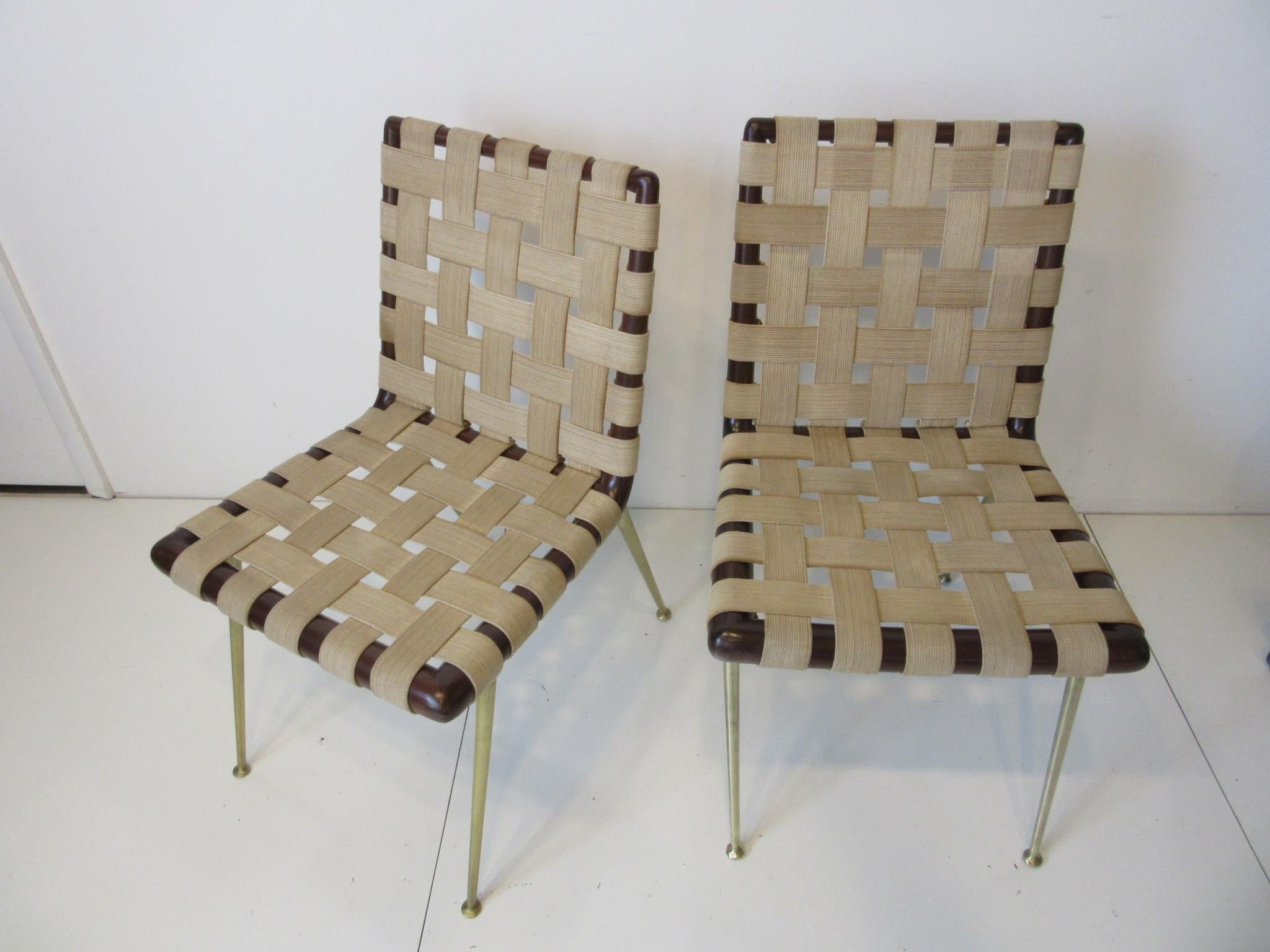 T.H. Robsjohn-Gibbings Strap Chairs for Widdicomb 4